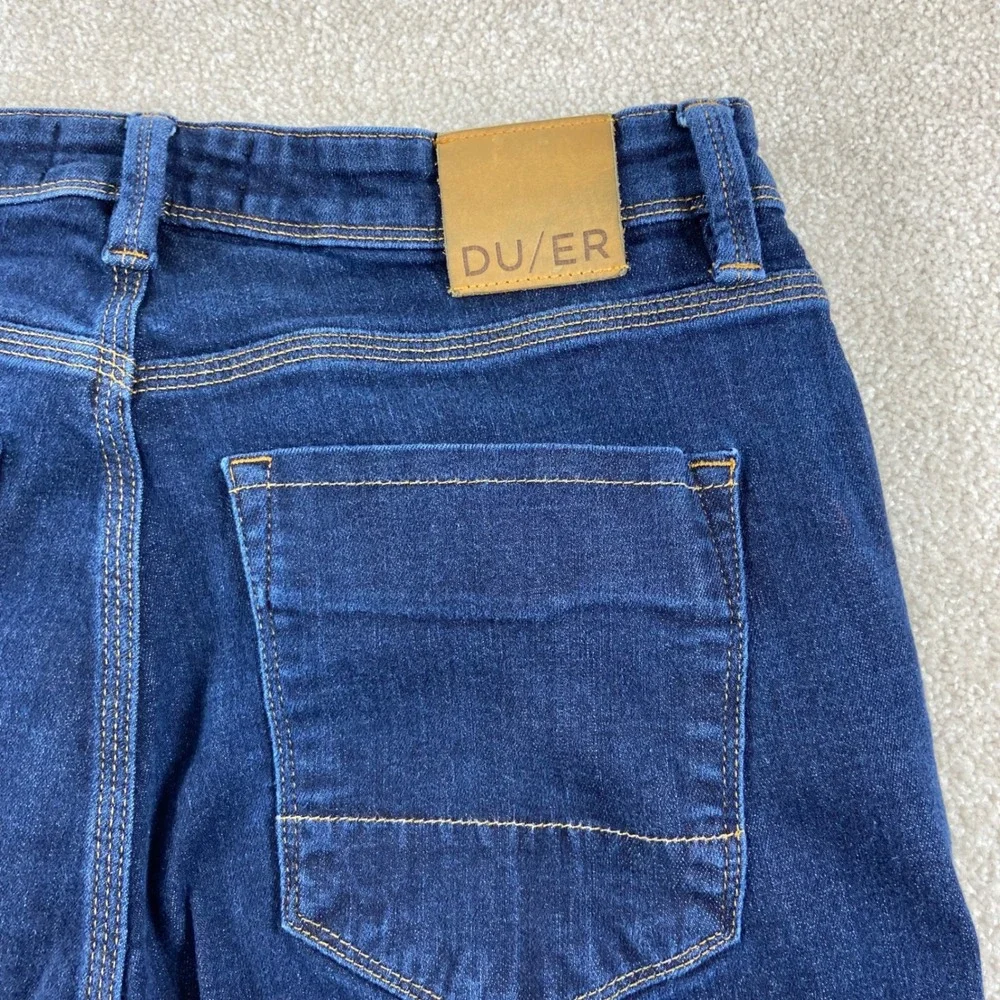DU/ER Relaxed Taper Jeans Mens 32 Dark Blue L2X Performance Denim